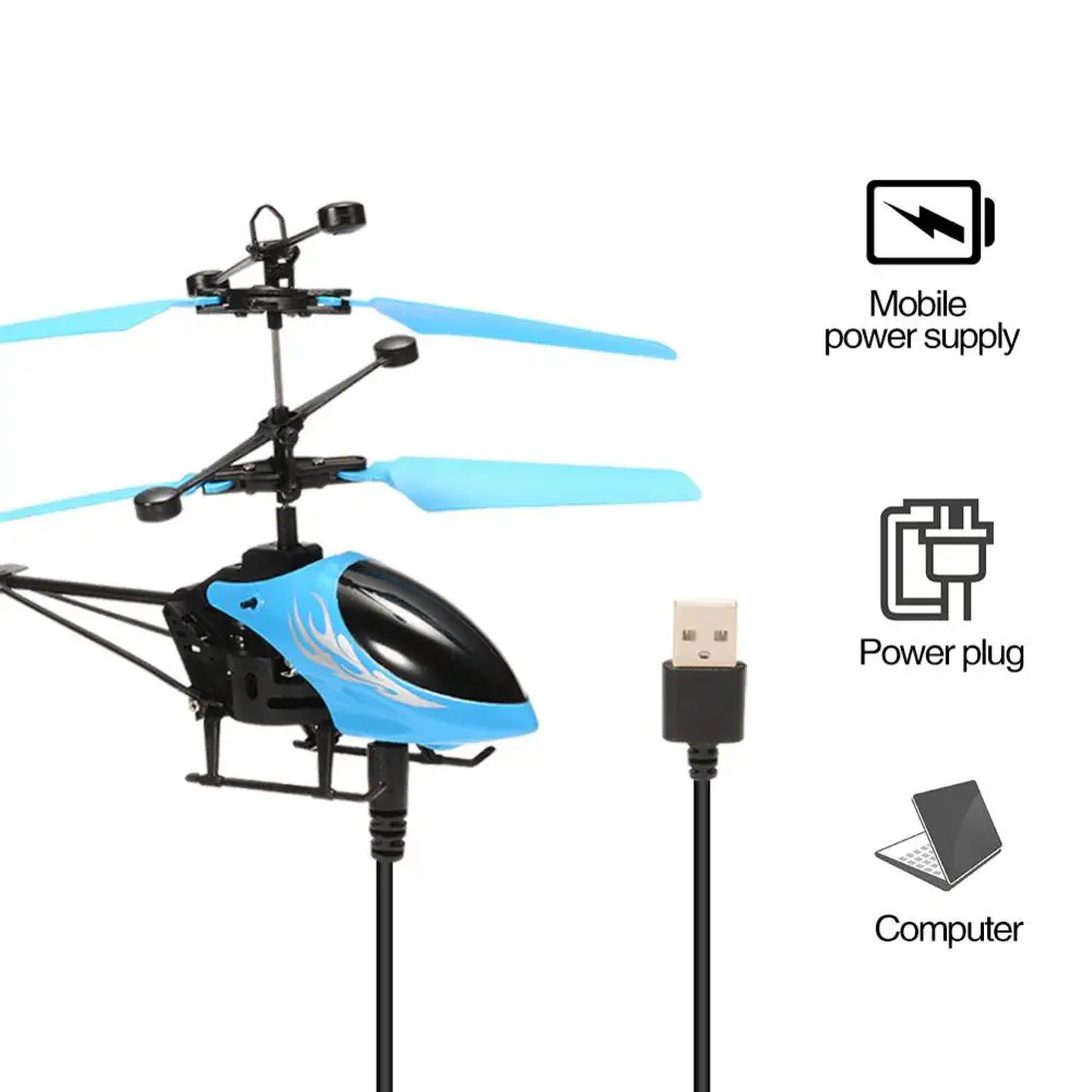 Kuulee Children intelligent Toy Infrared Induction Helicopter Mini Flying Toys Boys Girls High Quality Child Interesting Toys