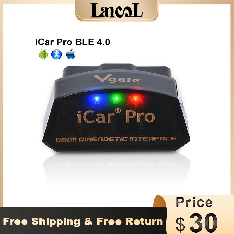 Vgate iCar Pro Bluetooth 4 0 OBD 2 Scaner ELM327 V2.2 автомобильный диагностический сканер адаптер OBDII