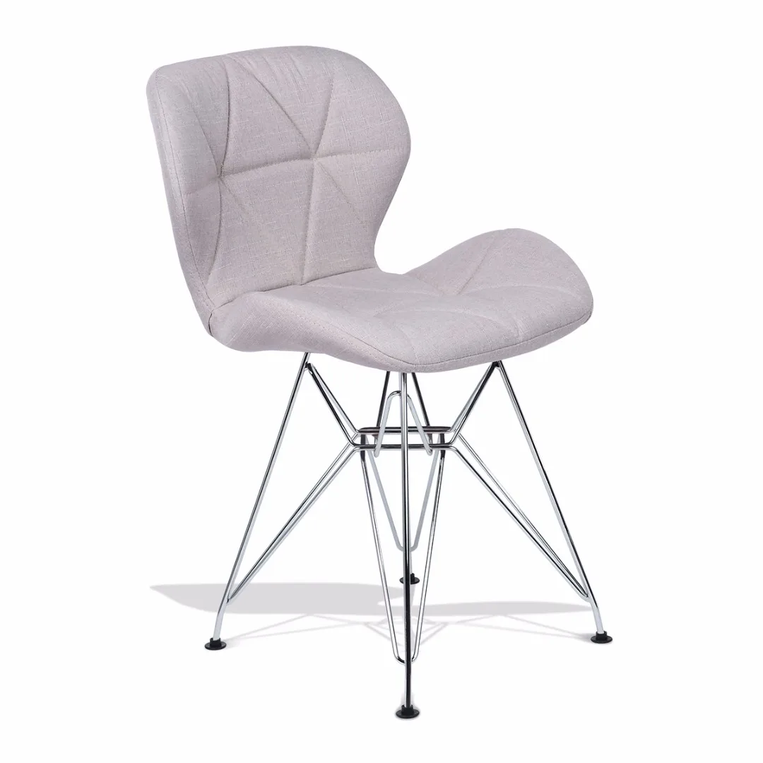 

2pcs/set Bar Stool Fabric Style Modern Living Room Office Chairs Home Furniture Bedroom Dresser Chair Plating Feet Stand Chairs