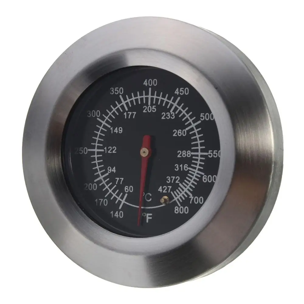 3 inch Universal Grill Lid thermometer 427C800F BBQ Smoker Grill