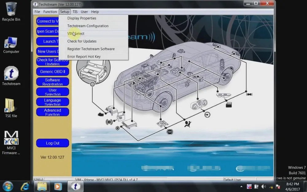 Новые V13.00.022 диагностический мини-разъем Интерфейс для TOYOTA TIS Techstream MINI-VCI FT232RL чип J2534 OBD2 диагностический кабель