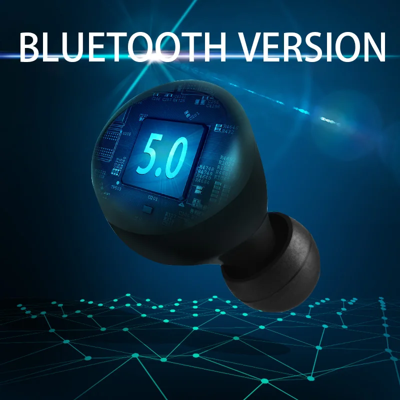 TWS 5,0 3D стерео Bluetooth наушники ButtonControl беспроводные наушники спортивные IPX5 водонепроницаемые наушники подходят для всех телефонов