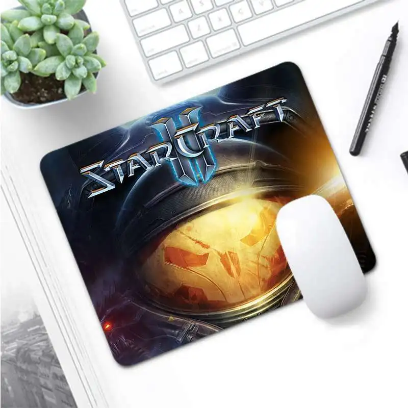 Not Lock Edge18x22cm Maiya ваши собственные коврики Starcraft 2 прочный резиновый коврик для Мыши Pad большой коврик для мыши клавиатуры коврик - Цвет: Not Lock Edge18x22cm