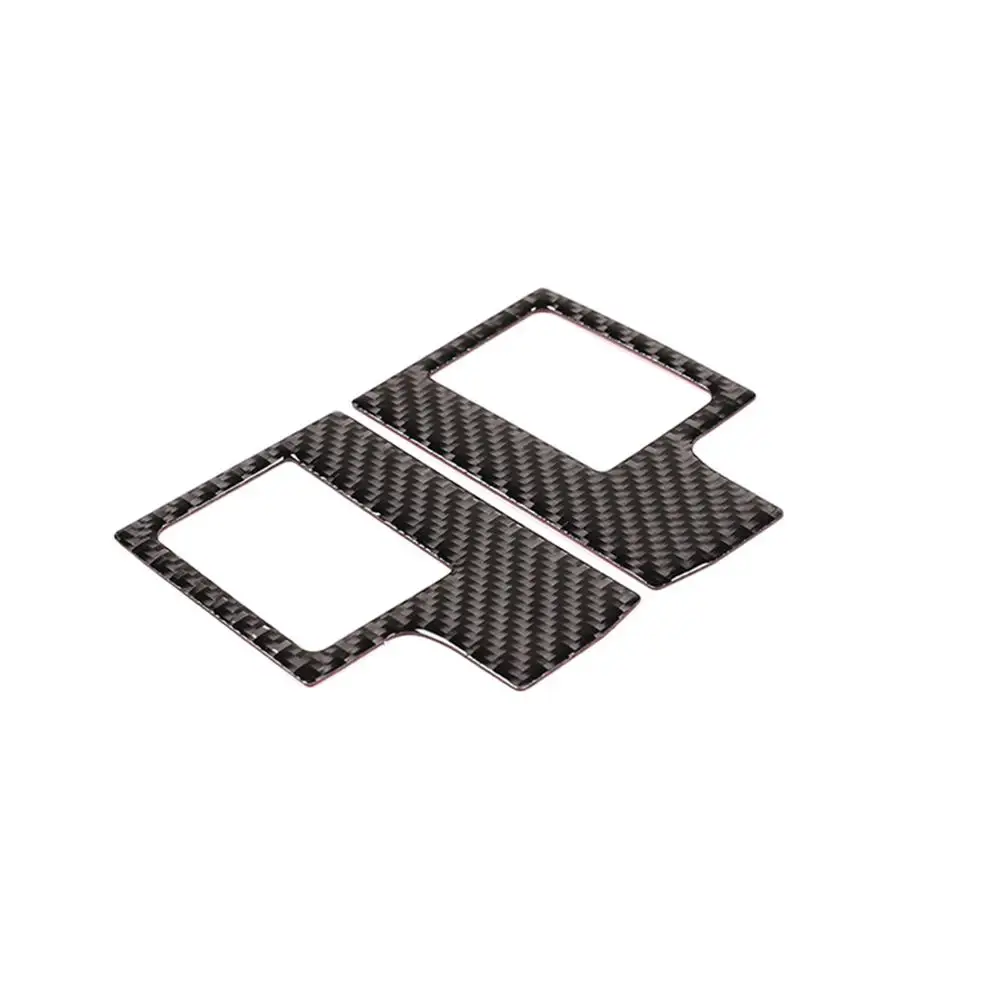 carbon fiber Мягкая Автомобильная центральная консоль из углеродного волокна, многофункциональная рамка с кнопками, наклейки для Land Rover, Дискавери, Спорт - Название цвета: carbon fiber