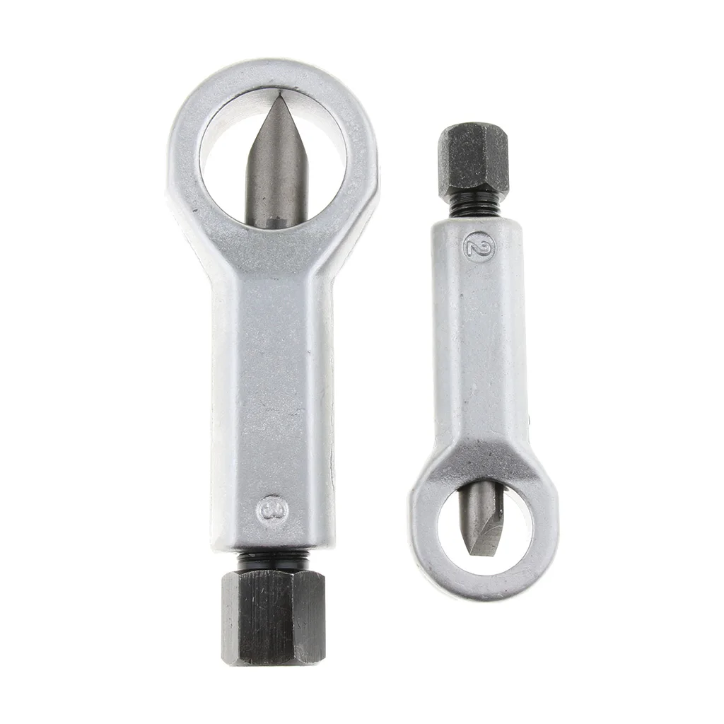 2PCS Set Nut Splitter Cracker Remover Cutter, Hardened steel cutters and forged grips for strength and durability