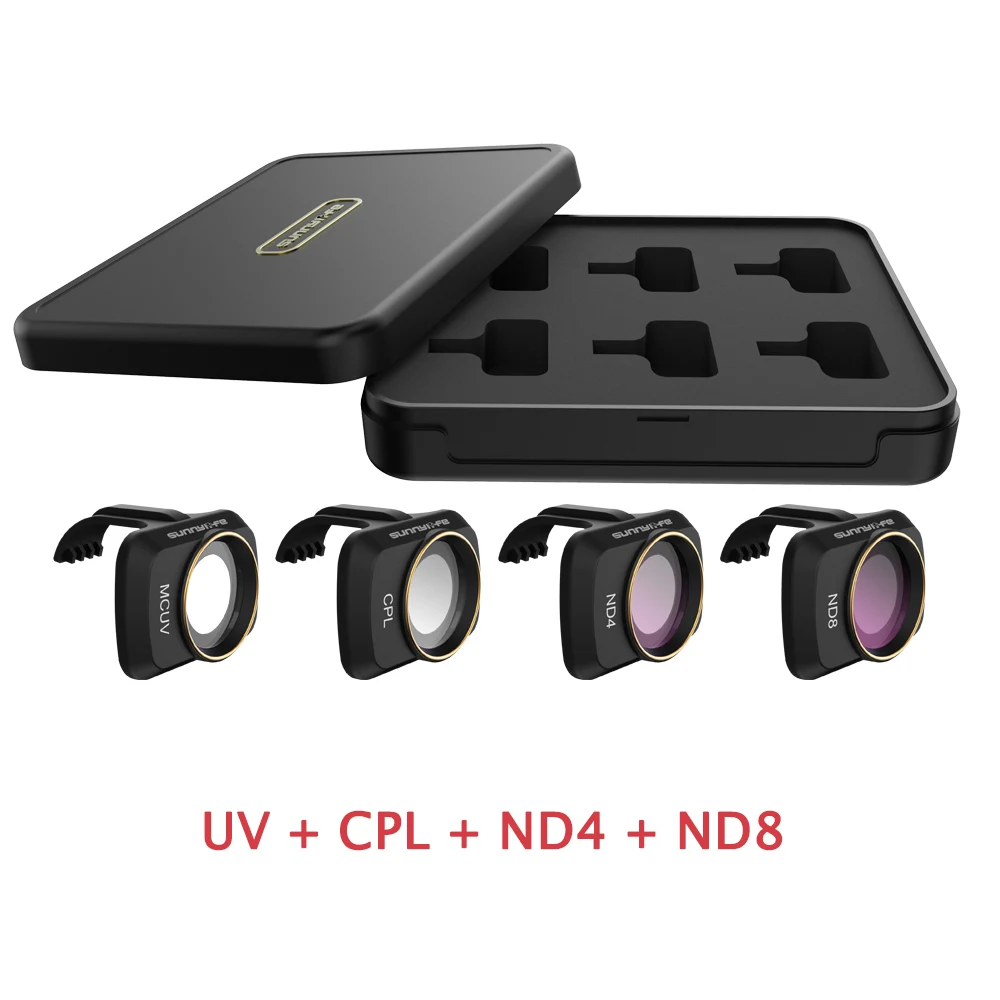 4-IN-1 Для DJI Mavic мини Дрон камера карданный фильтр объектива MCUV CPL ND объектив камеры защита от солнца для DJI Mavic мини аксессуары - Цвет: 4-IN-1
