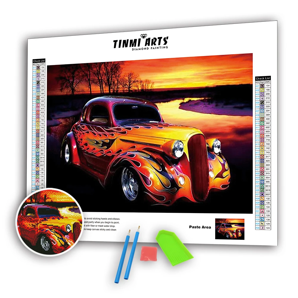 5D DIY Diamond Painting Full Round AB Mosaic Cross Stitch Kits Handmade
