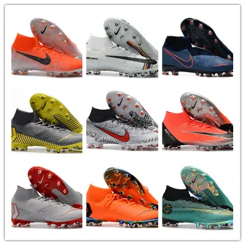 

Nike Assassin Twelfth Generation High-top Flyknit FG Football Shoes Mercurial Superfly VI 360 "LVL Elite FG39-45