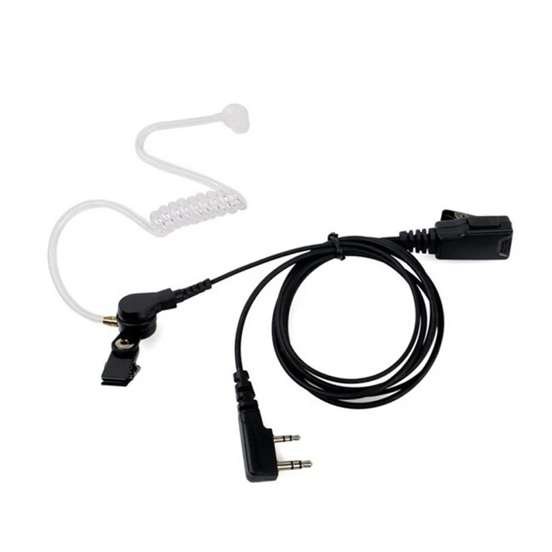 Рация Covert Acosutic Tube Earpiece Mic для Kenwood и Baofeng UV-5R BF-888S xun гарнитура типа k ppt baofeng с микрофоном для cb радио baofeng uv 5r bf 888s kenwood аксессуары для рации наушник с воздушной трубкой