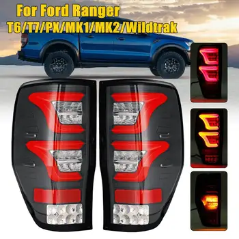 

Pair LED Car Tail Light with Bulbs Wiring Siganl Brake Lamp DRL For Ford Ranger T6 T7 PX MK1 MK2 Wildtrak 2012-2019 Accessories