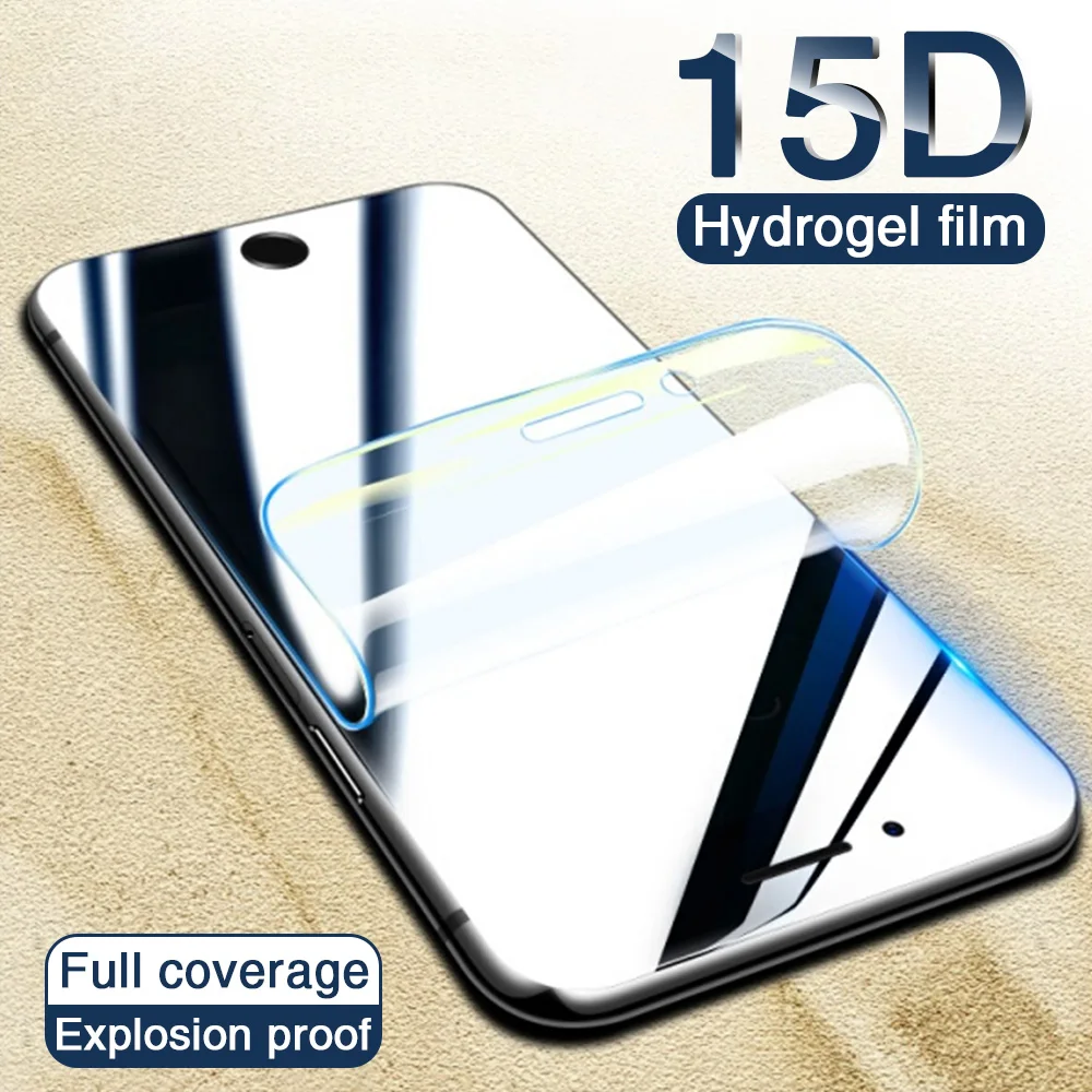 15D полное покрытие Гидрогелевая пленка для iPhone 11 Pro XR X XS MAX Защита экрана 6S 6 7 8 Plus