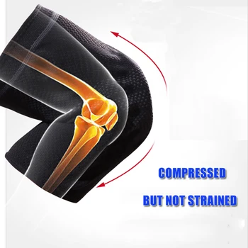 

1 Piece Elastic Knee Support Crossfit 3D Brace Kneepad Adjustable Patella Knee Pad Running Basketball Safety Protective Sleeve