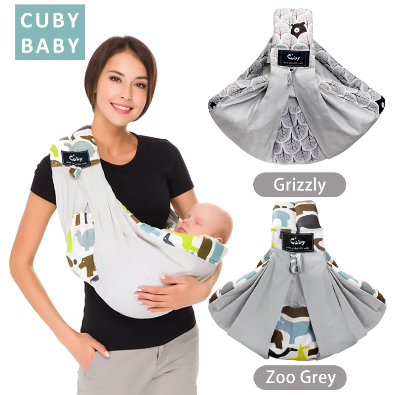 Blue Cuby Baby Slings Carrier for Newborns and Breastfeeding
