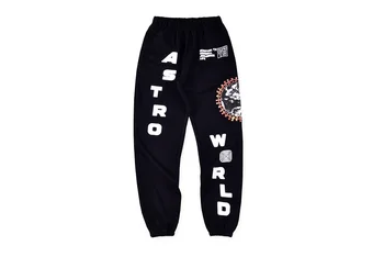 

2020 Travis Scott Cactus Jack Festival World Globe Sweatpants Men Women Joggers Pants Hiphop Men Cotton Track Trousers