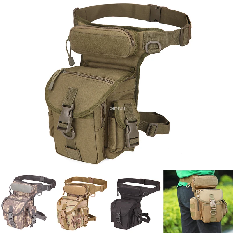 Military Tactical Leg Bag Tactica Milita Militaire Hunting Tool Thigh Pack Motorcycle Riding Waist | Спорт и развлечения