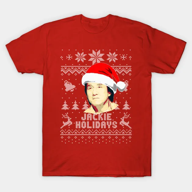 Men t-shirt Jackie Chan Holidays tshirt Women t shirt | Мужская одежда