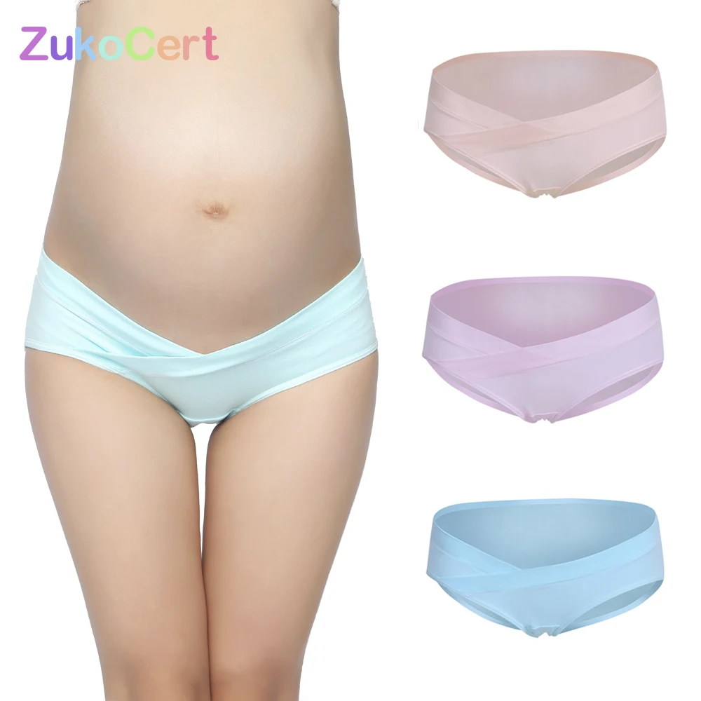 3 шт. женские трусы для беременных хлопковое u образное Нижнее Белье с низкой