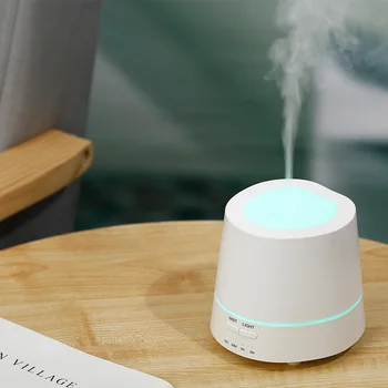

24V Aroma Diffuser Ultrasonic Air Humidifier Night Light Wooden Stake Shape Essential Oil Diffuser