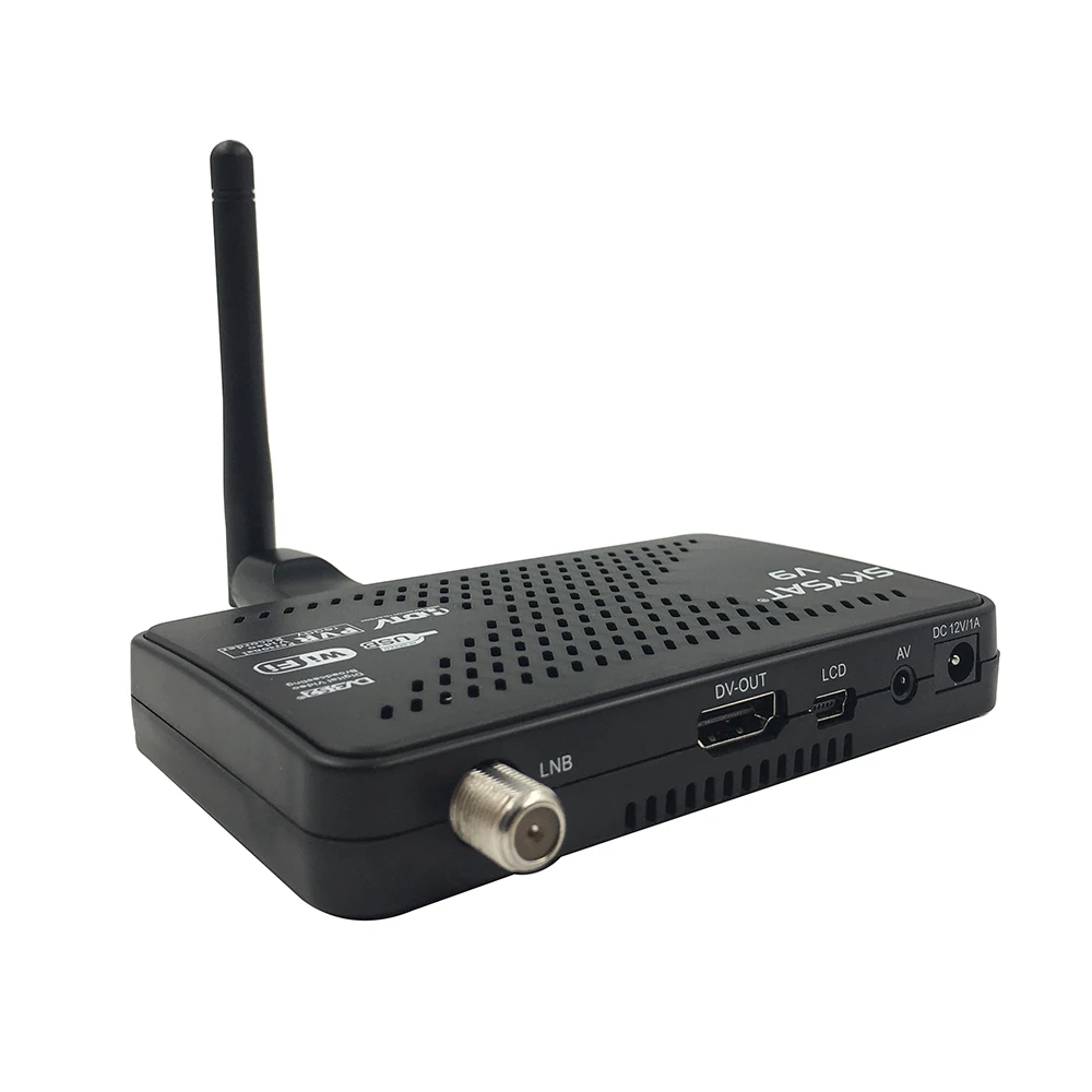 [5 шт.] SKYSAT V9 DVB S2 спутниковый ресивер Поддержка CCcamd Cline Newcamd WiFi 3g Youtube PVR PowerVu Biss Full HD MPEG-4 рецептор