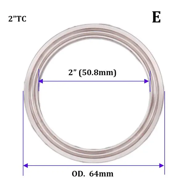 " Tri Clamp(64 м OD) торцевая крышка с сварным отверстием санитарно 304 нержавеющая сталь Homebrew пиво и ремесло пивоварения фитинг - Цвет: 50.8mm Cutout