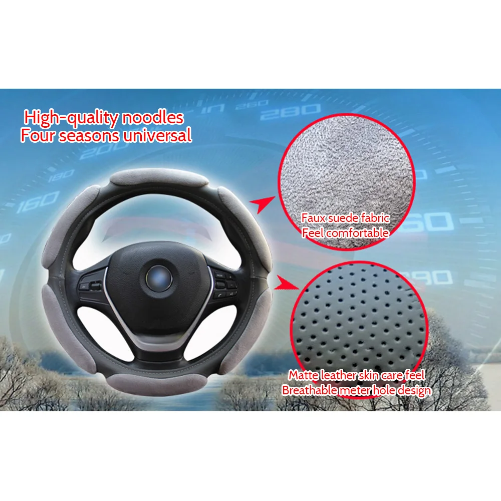 Противоскользящая крышка на колеса с 3D Дизайном/Флокирование clothcar рулевое колесо оплетка универсальный интерьер автомобильные аксессуары-Стайлинг