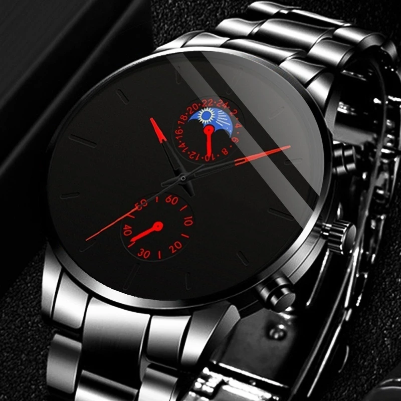 sports watch for men Reloj Hombre Luxury Fashion Business Men Watches Classic Black Stainless Steel Analog Quartz Wrist Watch Relogio Masculino gps fitness tracker