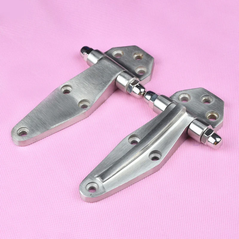 Stainless Steel 4'' Vintage Metal Galvanized Primitive Industrial Rustic Barn Farm Door Warehouse Flat Hinge Refrigerator