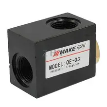 QE-03 односторонний поток G3/" резьба трубы воздуха Пневматический выпускной клапан