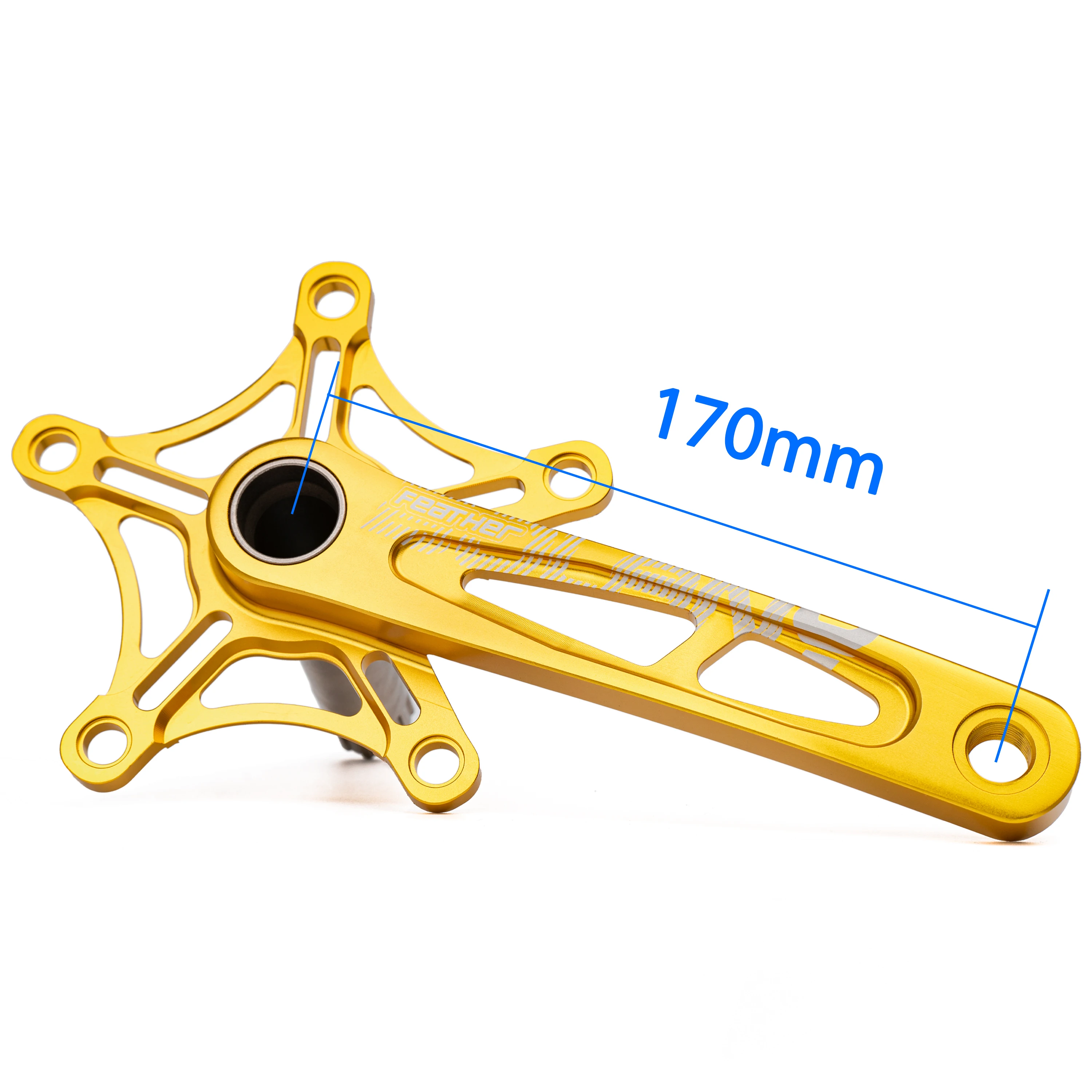 Bolany Crankset Folding Bicycle Crank 170mm 130BCD 5 Bolts Aluminum Alloy Bottom Bracket Ceramic Bearing CNC Anodized Bike Parts bike crank,bike crankset,bicycle parts