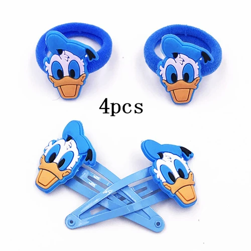14--4pcs 4 шт., Минни, Микки, бантик для головы, узел для девочек, Микки, Лол, заколка для волос, аксессуары для волос, заколки для волос, для макияжа, нейлоновые резинки для волос - Цвет: 14--4pcs