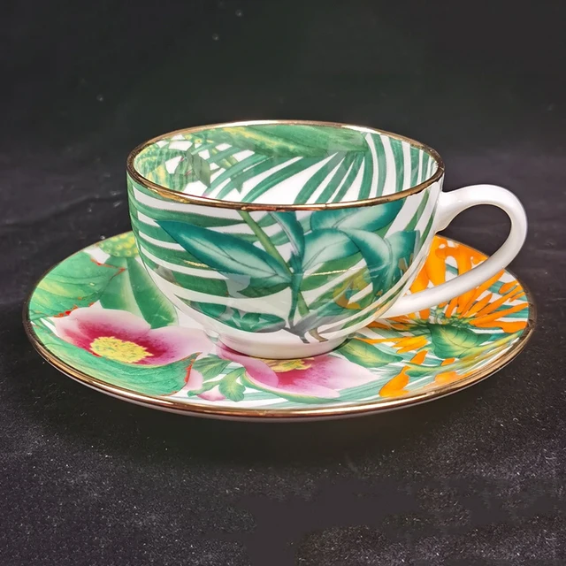 Luxus Porcelán Bögrék Kávéhoz Vagy Teás Italhoz Milk Víz Konyha Iroda Italok Otthon Étkezőasztal Dekoráció Házhordozó Ajándék - Image 4
