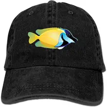 Унисекс океанская рыбка промытая хлопковая бейсболка винтажная Регулируемая шляпа для папы