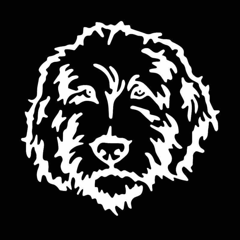 

Fun Animal Car Stickers PVC Decals for Labrador Windows Black/silver 15x14.7cm