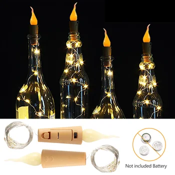 

Copper Wire Led String For Bottle Lights ,Wine Bottle Light 20 Leds Battery Operated String Lights For DIY Chrismas Home Decor