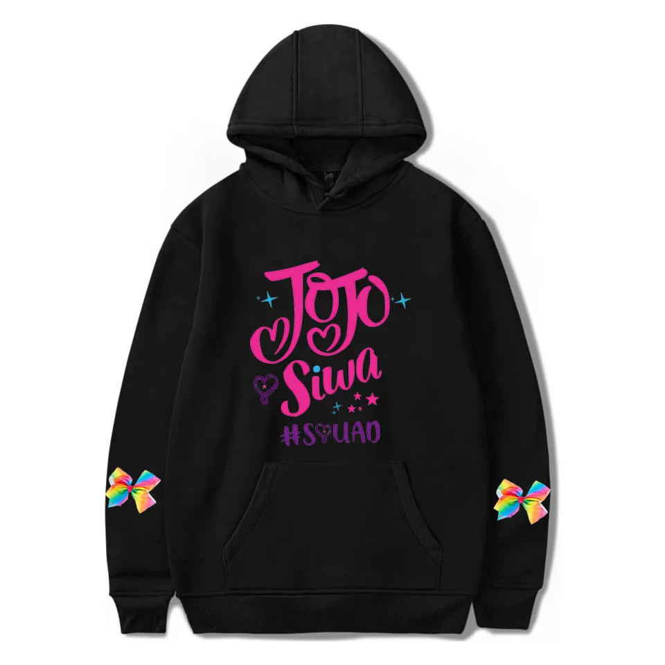 C JoJo Siwa/толстовка с капюшоном; сезон осень-зима; пальто с длинными рукавами; Новинка года; Спортивная повседневная модная одежда для девочек и мальчиков; детская От 4 до 12 лет; подарки - Цвет: C