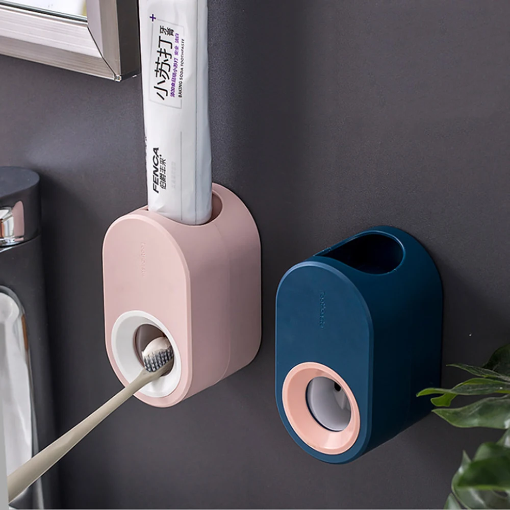 

Automatic Toothpaste Dispenser Hand Free Toothpaste Squeezer Wall Mounted Toothpaste Holder Toothpaste Suqeezing Tools