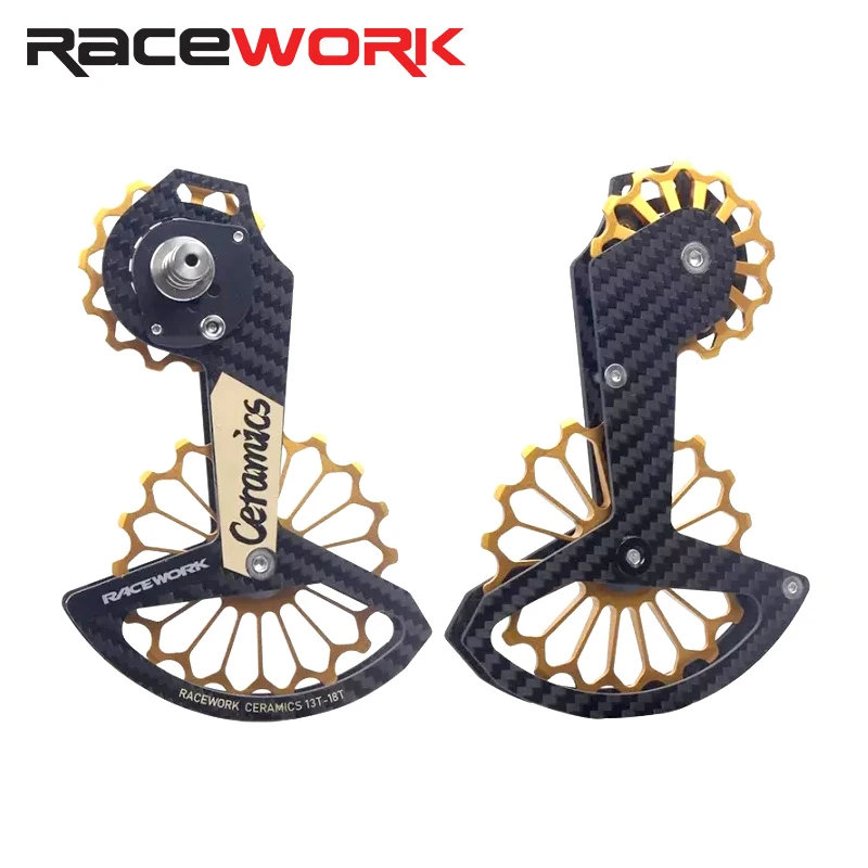 Racework 18t bicycle rear derailleur rear gear carbon fiber r8000 r8050 r8070 r9170 r9150 r9150 r9100 suitable rear derailleur bike derailleur