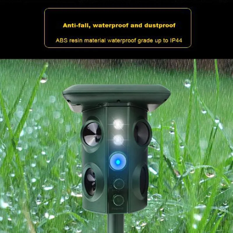 

Solar Mole Snake Repeller Ultrasonic Vibrating Repellent Sonic Pest Repeller Deterrent J99Store