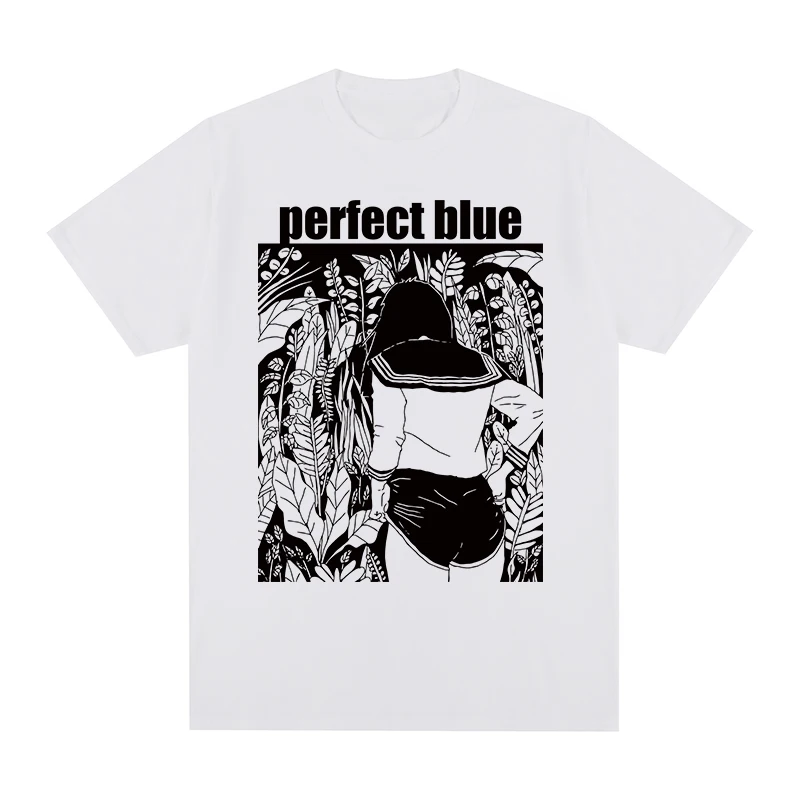 Летняя футболка Perfect Blue с аниме Girl Japanese Junji Ito Design Хлопковая мужская новая женские