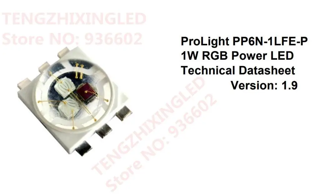 ProLight оптико RGB 3-в-1 1 Вт светодиодные лампы для 5040 4040 RGB полный Цвет PP6N-1LFE-P развлекательное освещение Применение