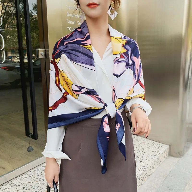 Softtwillshawlsilkscarftravelbeachtowelallmatchheadscarf