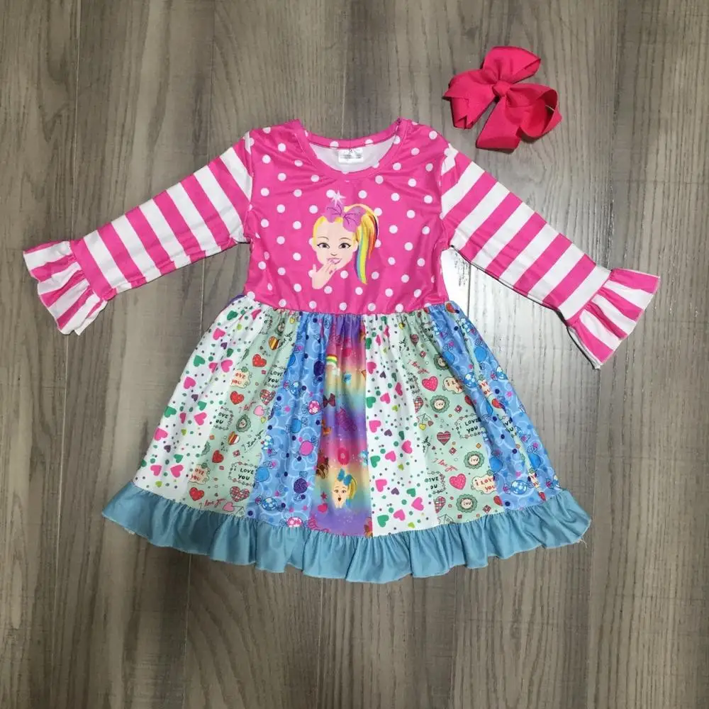 pink boutique polka dot dress