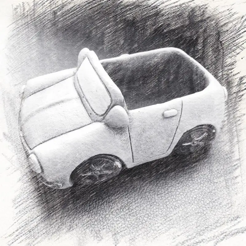 Спортивный автомобильный цветочный горшок силиконовая форма для цемента