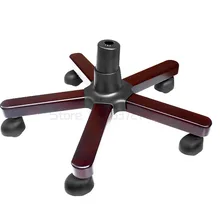Pieds de chaise pivotante en bois massif, élévateur cinq étoiles pour ordinateur, chaise de direction, Base CD