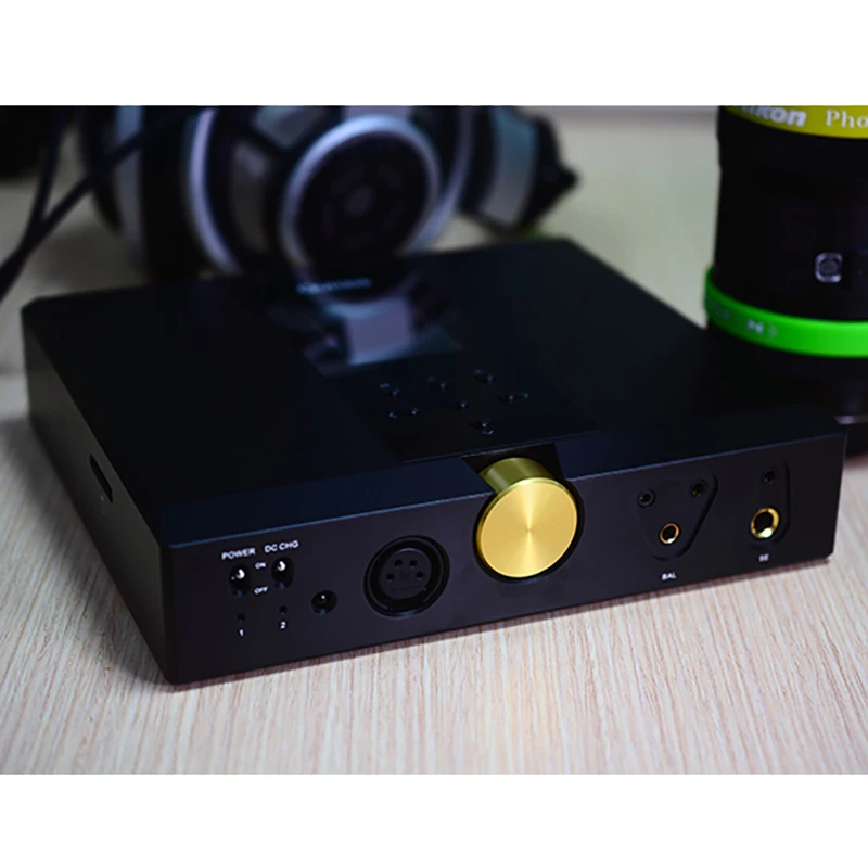 Quloos HiFi Bluetooth 5,0 усилитель для наушников QA390 AK4497EQ* 2 декодирование аудио декодер усилитель для наушников без потерь Музыкальный плеер - Цвет: Черный