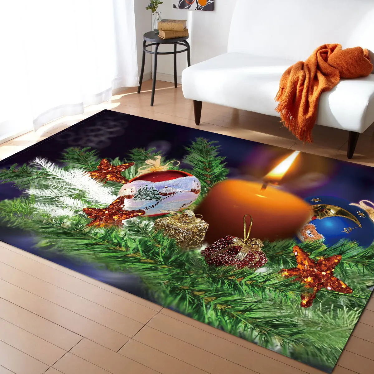 3D Christmas Decorations Carpets Merry Christmas Area Rug New year Welcome Doormats Indoor Home new Year decoration Large Carpet - Цвет: SD397