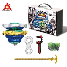 Nado – Toupie avec lanceur, série Gyro Infinity Nado 3 Crack pour enfant, jouet Beyblade, véhicules qui se transforment, fente, rotation