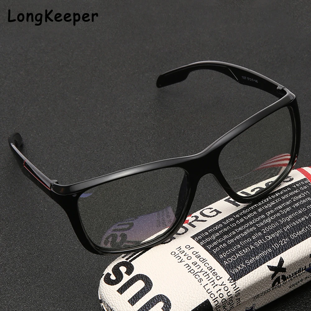 

Longkeeper Fashion Anti Blue Light Glasses Men Black Big Spectacle Frame Computer Glasses for Women 2020 New