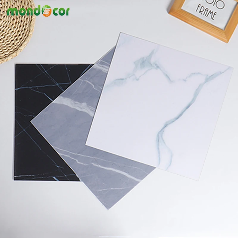 30x30cm Vinyl Self Adhesive Thicken Marble Floor Sticker Waterproof