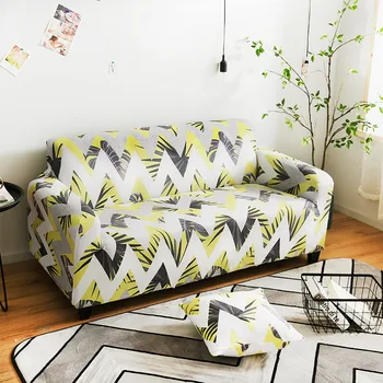 

1/2/3/4-Seater Printed Sofa Cover All-inclusive Stretch Elastic Slipcovers Full Couch Cover Sofa Seat Covers for Living Room